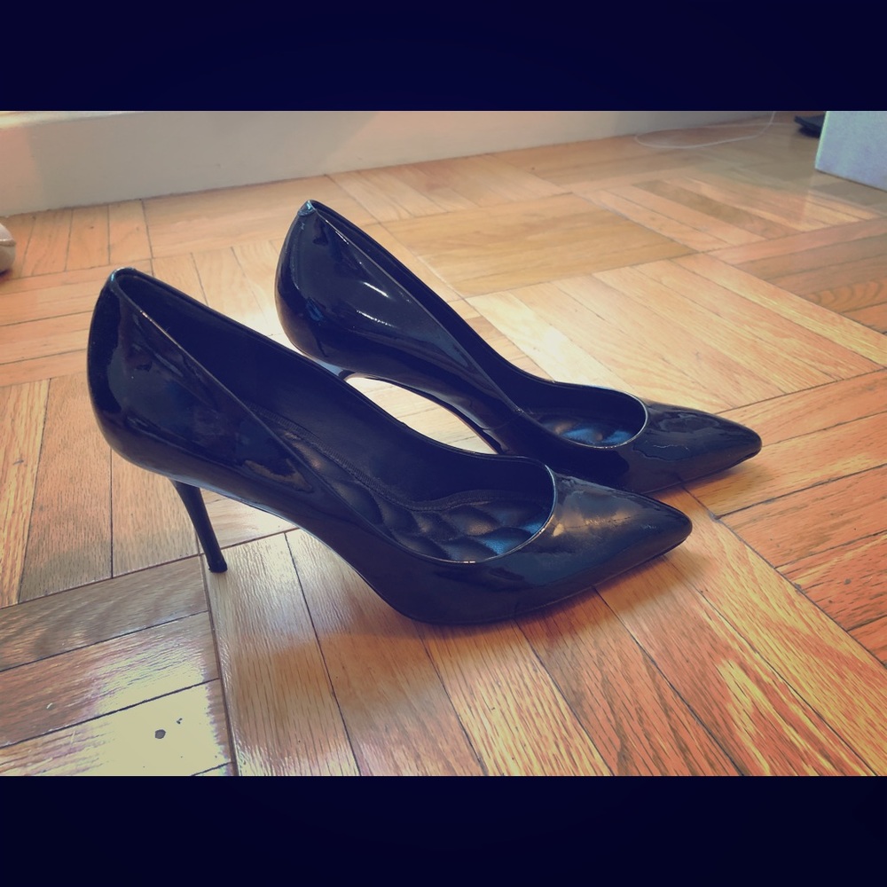 Brian Atwood Black Patent Pumps